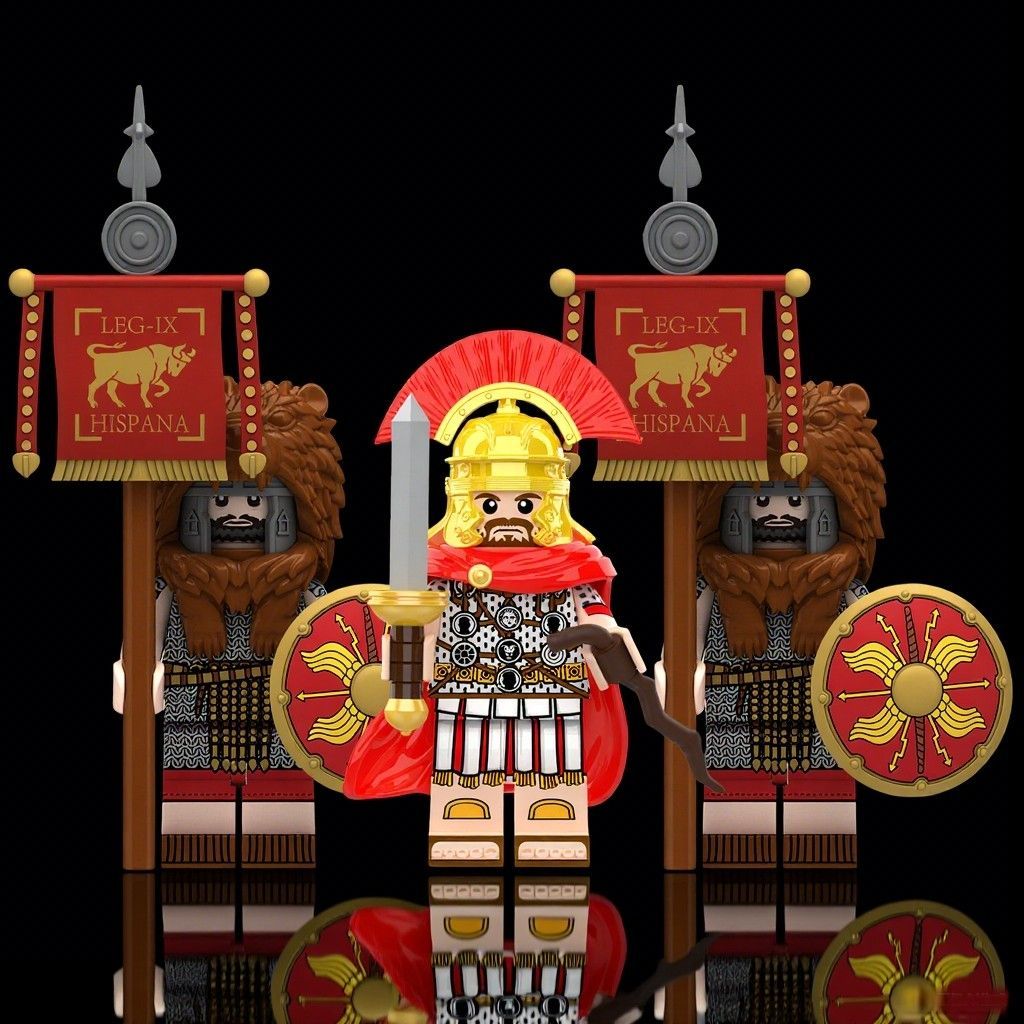 Сборныйконструктор<Римскийлегион>:Вексилларий,АквилифериТрубачвсъёмныхдоспехах.совместимыслегoконструкторами3шт