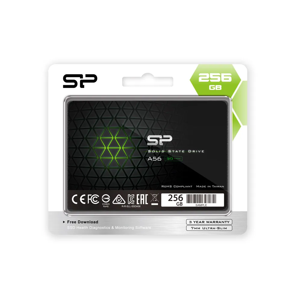 Silicon Power 256 ГБ Внутренний SSD-диск Ace A56 2.5" SATA3, 2.5", SATA III 6 Гбит/с (SP256GBSS3A56B25)