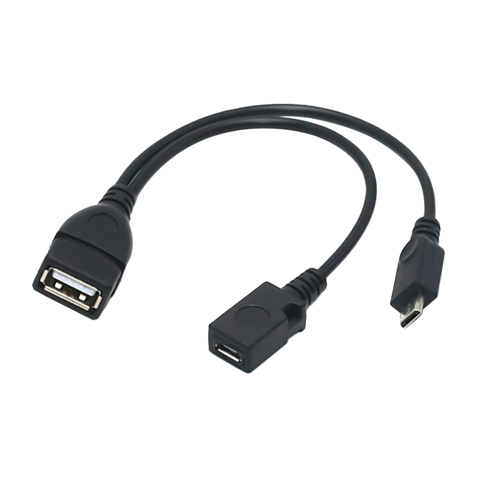 2в1OTGMicroUSBHostPowerYSplitterUSB-адаптердляподключения5-контактногоразъемаMicro