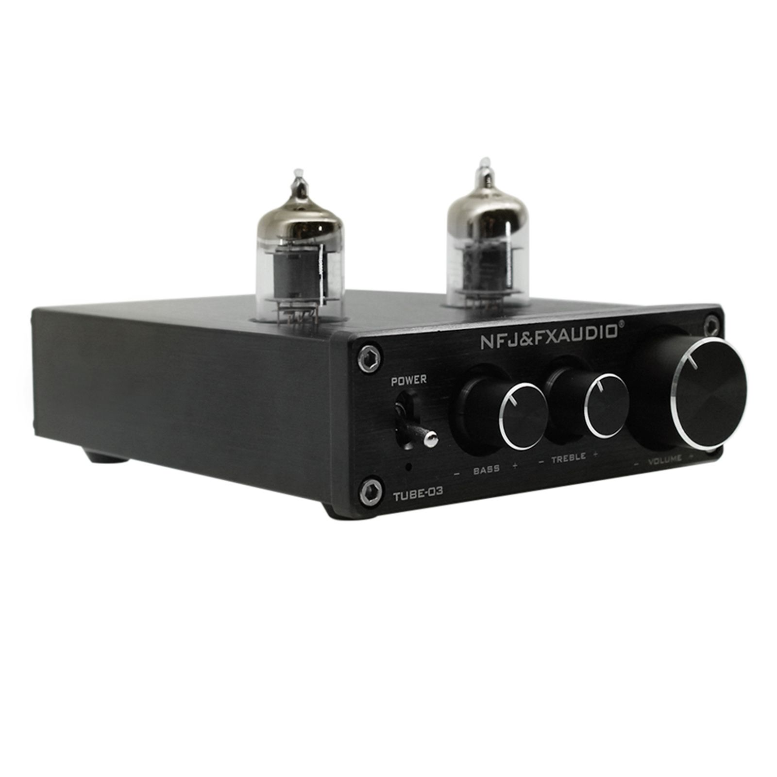 FX-AUDIOTUBE-03ВакуумныйУсилитель6K4RCAПредусилительЧерныйСиловойШтекерСША