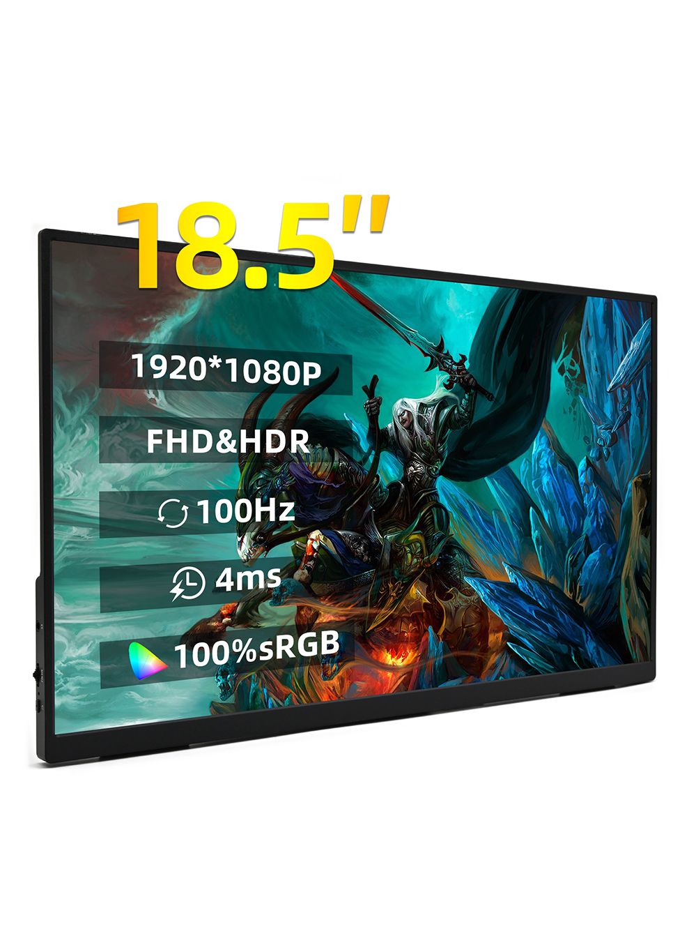 18.5"Монитор,IPS,1920x1080,100Гц,черный