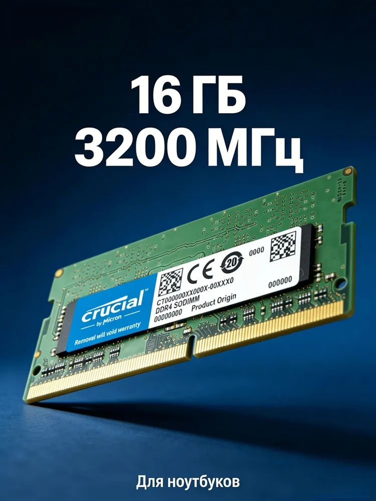 Оперативная память LAP DDR4, 3200 МГц, 1 x 16 ГБ (CRU DDR4 16GB 3200N)