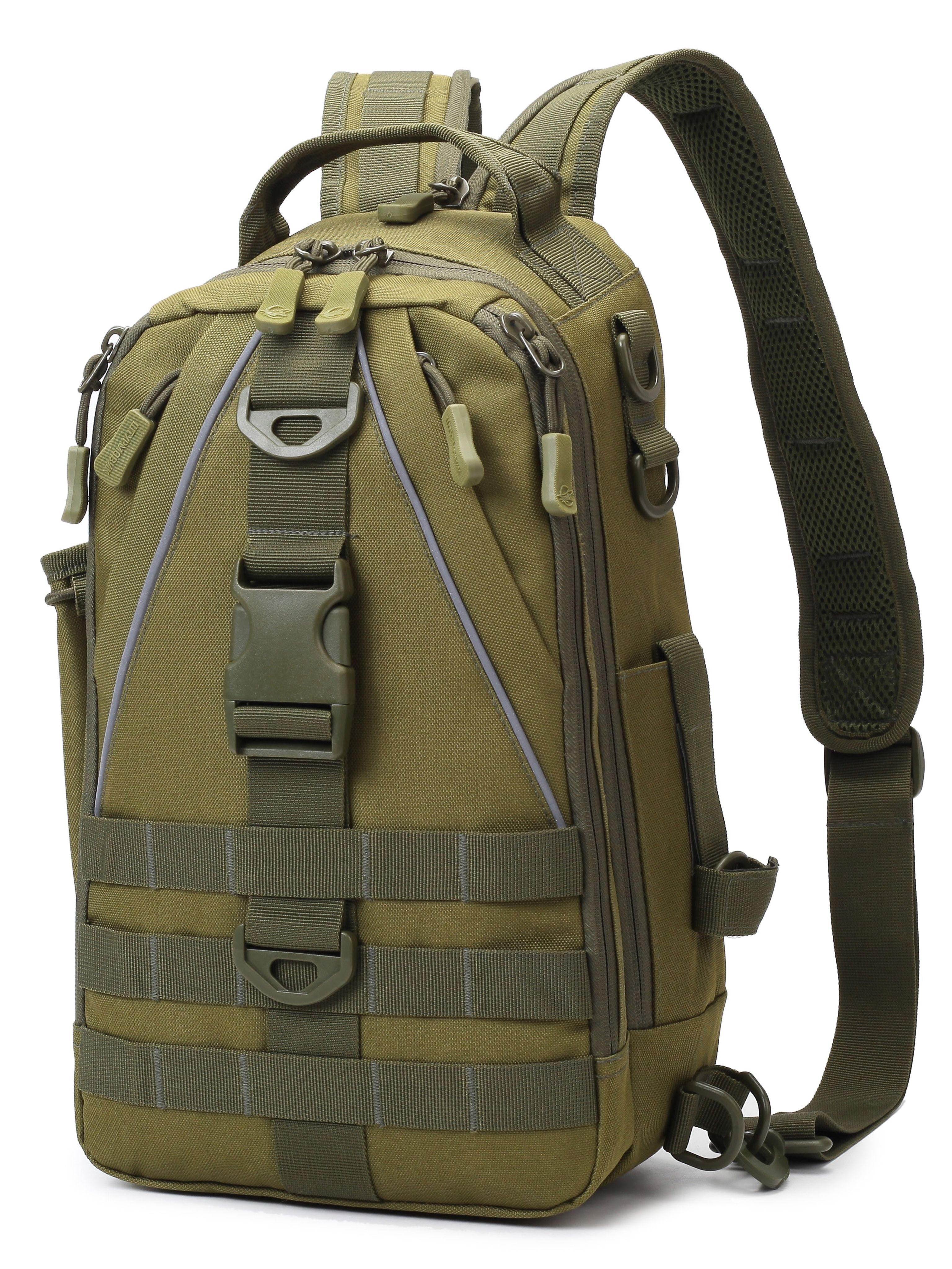 Рюкзактактический2в1,сумкатактическаянаодноплечо,однолямочныйрюкзак15л,Оливковый
