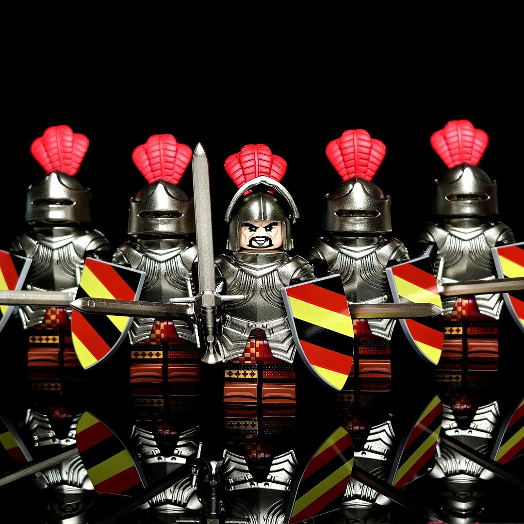 КонструкторРыцарскоеНаследие:БургундскийБарониАнглийскийЛорд,ФранцузскийШевальеиКонныйЛатник,совместимыслегoконструкторами,5шт