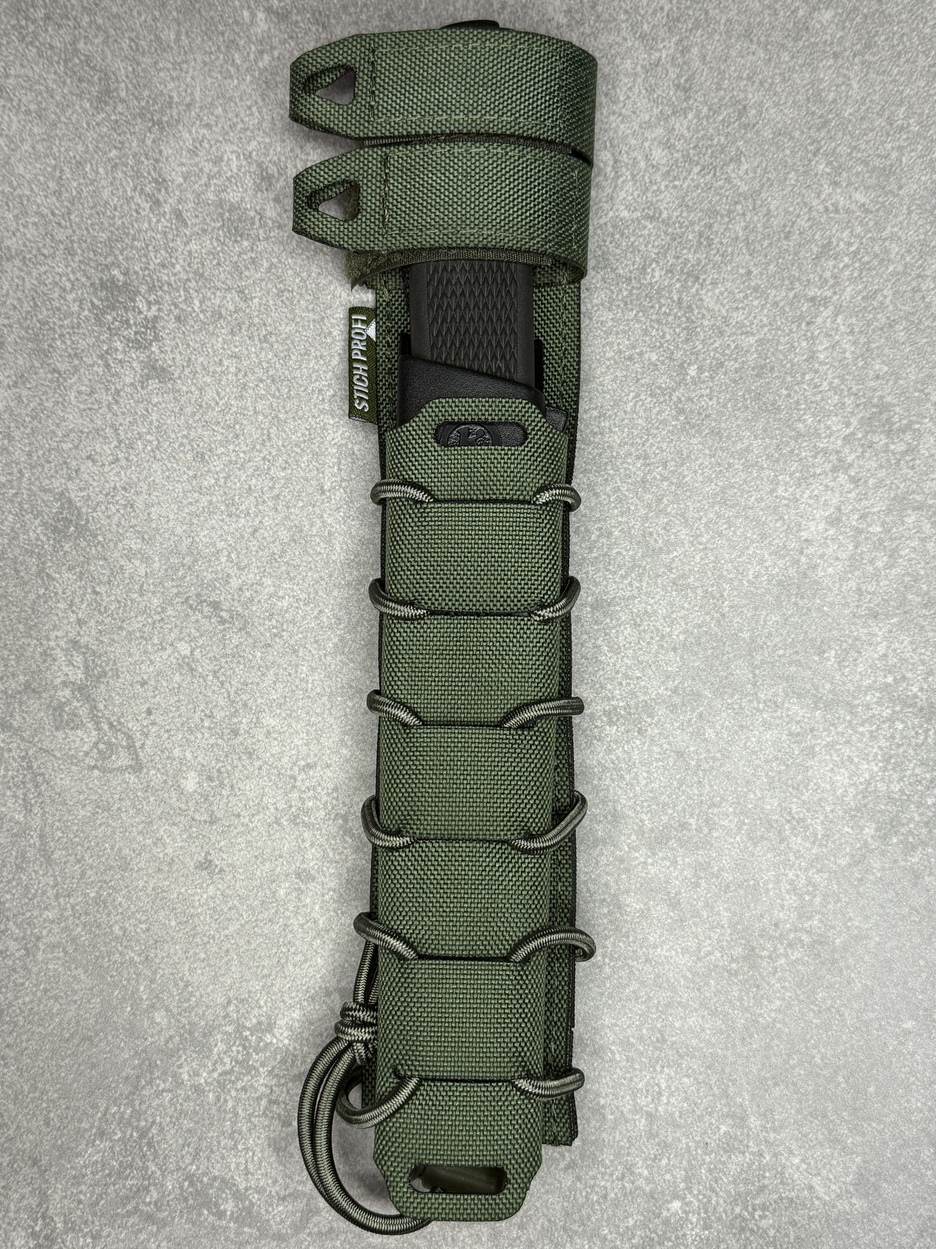 Крепление-подсумокдляножен(molleminus).Олива.StichProfi.Россия.