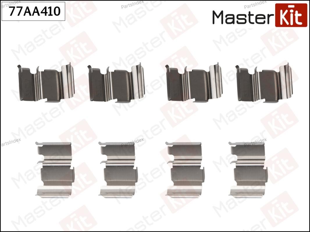 КомплектустановочныйтормозныхколодокMitsubishiPAJEROIV(V8_W,V9_W)2006-,MASTERKIT77AA410