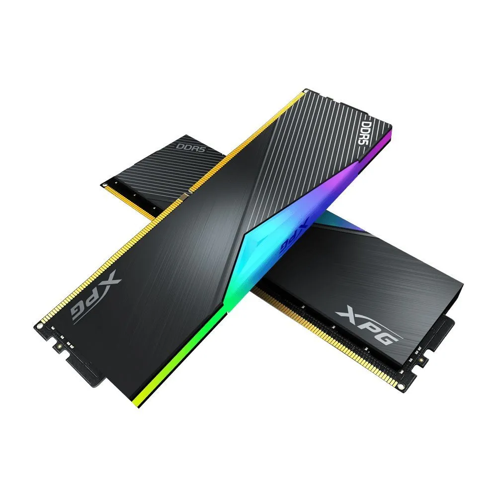 ADATA Оперативная память ADATA AX5U6400C3232G-DCLARBK Оперативная память XPG Lancer, DDR5, 64GB (2x32GB), 6400MHz, CL32, DIMM, с радиаторами, RGB, черный DDR5, 6400 МГц, 2 x 32 ГБ (AX5U6400C3232G-DCLARBK)