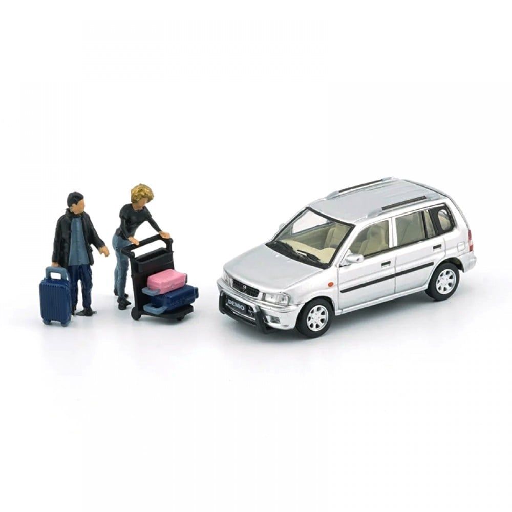 МашинкаBMCreations1/64Mazda1994DemioSilverRHDDiecastScaleModelCar