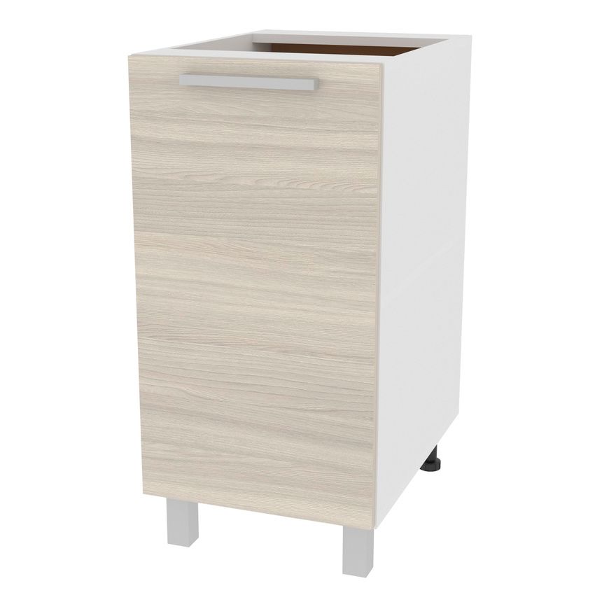 Кухонныймодульнапольный,40х50х85см,"Стол400",безстолешницы-белый/ясеньсветлый