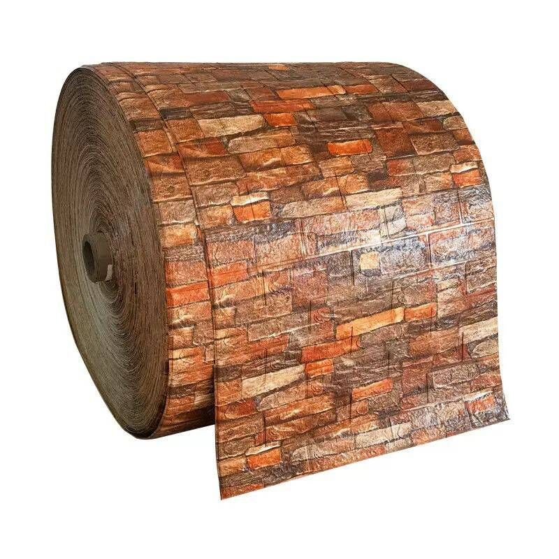 СтеноваяпанельПанелисамоклеющиесядлястенплитка70смx10м,мягкие,3д,3d,интерьерные,пвх,декоративные