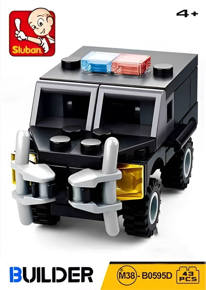 КонструкторSLUBAN43деталей"BUILDER.Бронеавтомобиль"