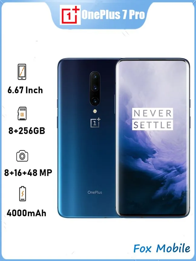 OnePlus Смартфон oneplus 7 pro Global 8/256 ГБ, Nano-SIM, синий