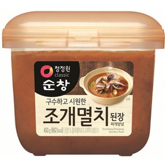 Соеваяпастасморепродуктами(джогемёлчичигеденжанг)SoybeanPaste450gDaesang