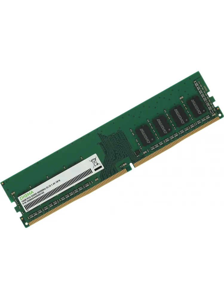 Digma Оперативная память DIMM DDR4 4000МГц PC4-32000 19-24-24 DDR4, 4000 МГц, 1 x 16 ГБ (DGMAD44000016S)
