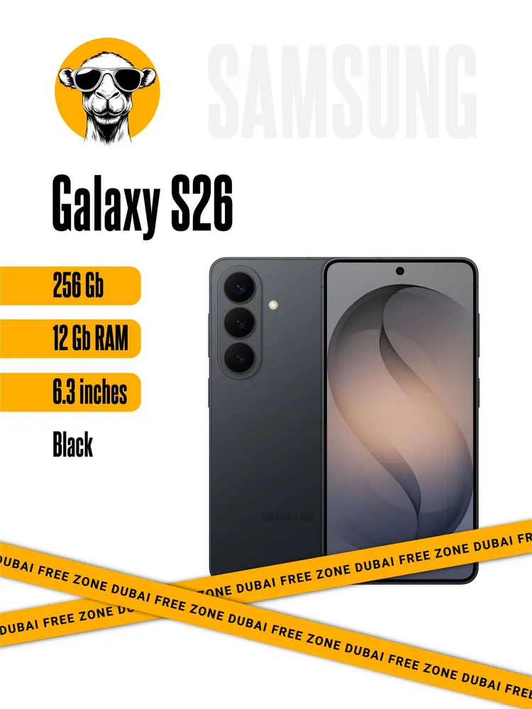 Samsung Смартфон Galaxy S26 Global 12/256 ГБ, Nano-SIM, eSIM, черно-серый
