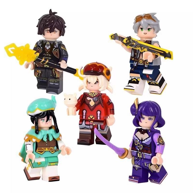 ОригинальнаяминифигуркадляигрывБога,модельизконструктора"Громимолния",модельWalnut77,длясборкиигровойпериферии,высота5см,совместимасLeGo