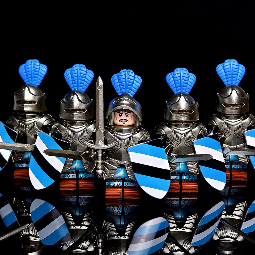 КонструкторРыцарскоеНаследие:БургундскийБарониАнглийскийЛорд,ФранцузскийШевальеиКонныйЛатник,совместимыслегoконструкторами,5шт