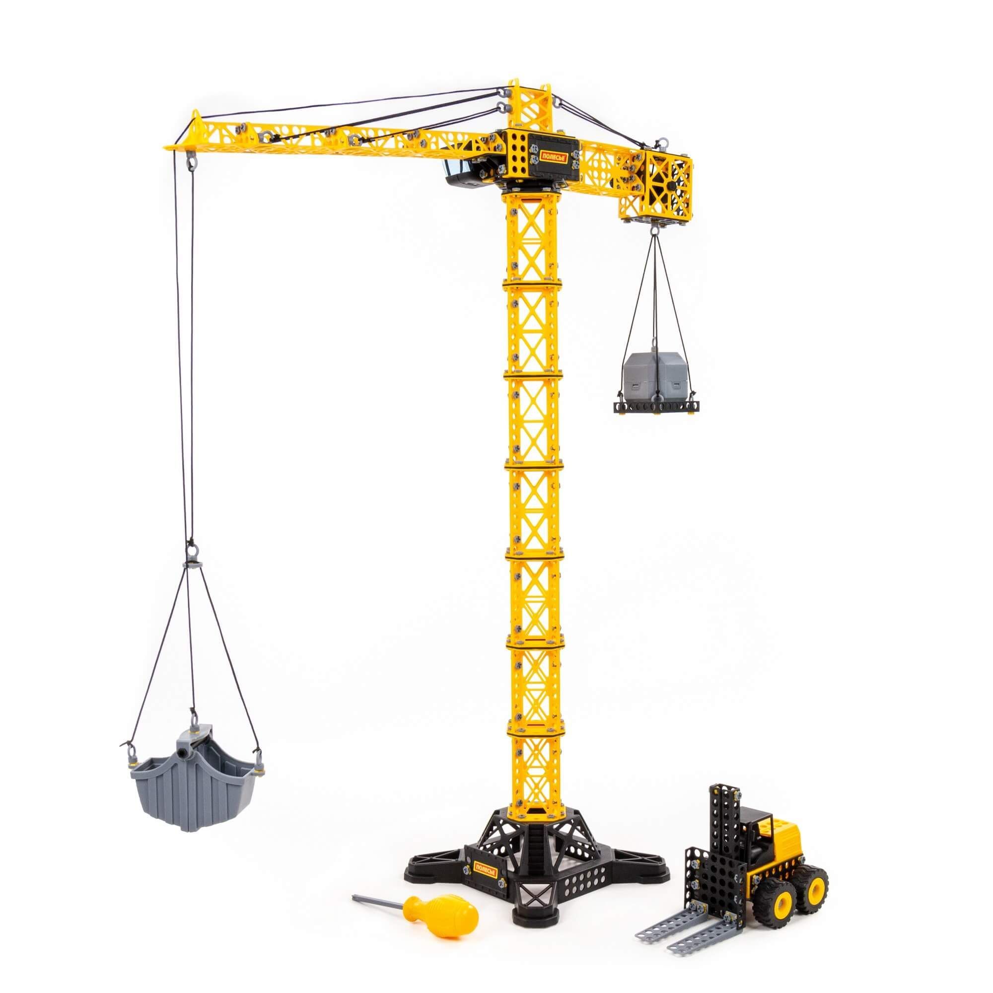 Башенныйкрангигант-93смсавтопогрузчиком(модельдлясборкииигры)/Полесье